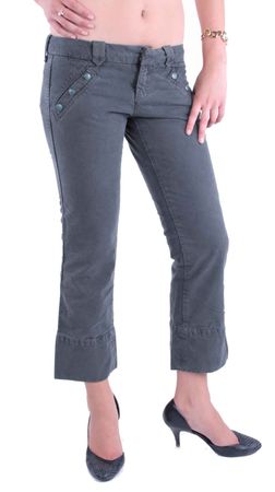Diesel Damen 7/8 Hose Capri Jeans Petinys Grau