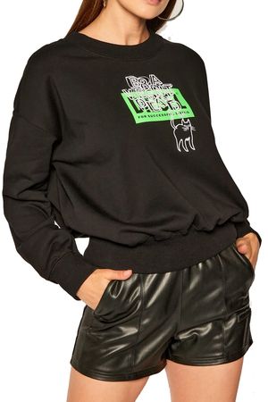 Diesel Damen F-MAGDA-E40 SWEATER Sweatshirt Schwarz