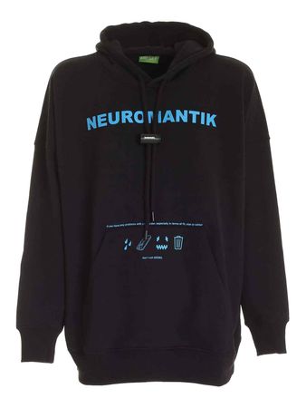 Diesel Herren "S-OXI Sweater Hoody Kapuzenshirt Schwarz