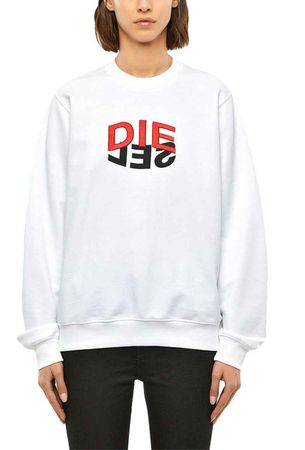 Diesel Damen "F-ANG-V41" Sweatshirt Weiß