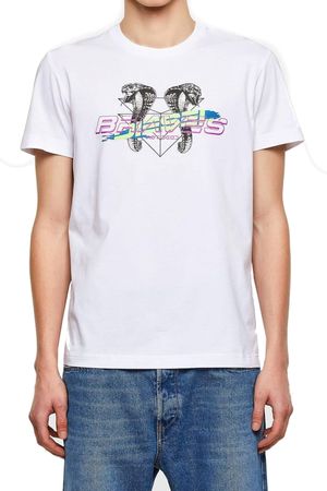 Diesel Herren "T-DIEGOS-E35 MAGLIETTA" T-Shirt Rundhals  Weiß