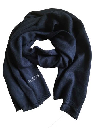 Guess Damen Strickschal Schal Schwarz Kaschmir 0222-0036
