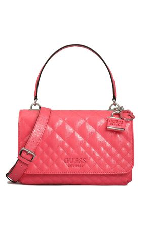 GUESS Damen Tasche Shopper "Flap Queeny" Rot #GU630