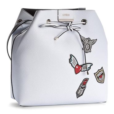 Guess Damen Shopper "Bobby Bucket Bag" Weiß #GU626A