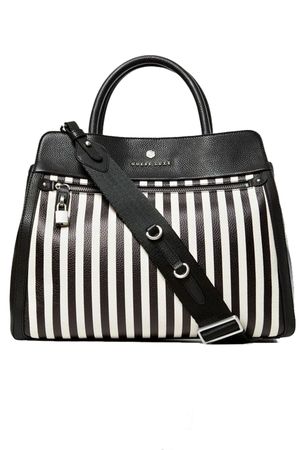 GUESS LUXE Damen Tasche Shopper "Bags Satchel EVE" Schwarz/Weiß #GU616