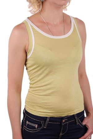 Diesel Damen Tanktop Top T-Shirt Sveda Grün Gr. M