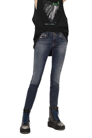 Diesel Gracey-NE  069FG Damen Jeans Hose Joggjeans  Slim Skinny