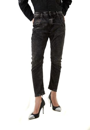 Diesel D-FAYZA-Zip 009FZ Sweatjeans Damen Jeans Hose Boyfriend