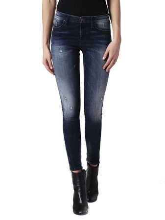 Diesel Skinzee-Low-S 0684D Stretch Damen Jeans Hose Slim Skinny