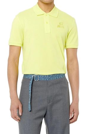 Diesel Herren "T-Smith-Hd Polo" Poloshirt Kurzarm Lemongelb 5JE