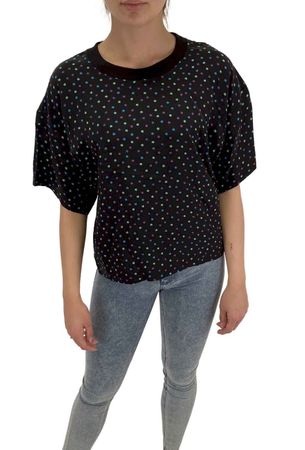 Diesel T-Link Top Damen Bluse Blusenshirt Seidentop Kurzarm