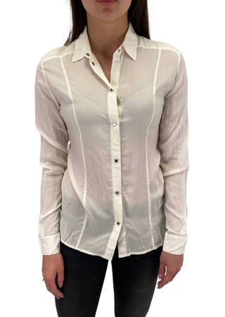 Diesel C-Loli CAMICIA Damen Bluse Creme