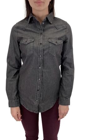 Diesel DE-PRATT Camicia Damen Jeanshemd Langarm RWAKK