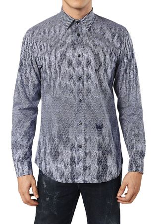 Diesel S-Duny CAMICIA Herren Hemd Blau