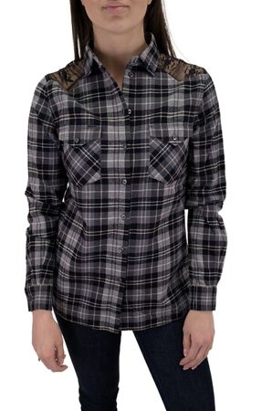 Diesel C-Yelena CAMICIA Damen Blusenhemd Flanell