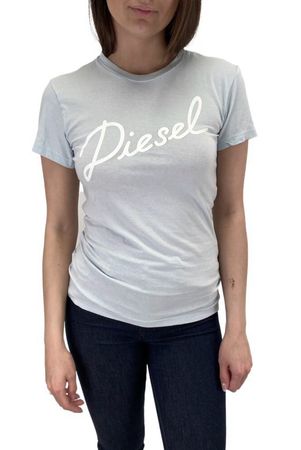 Diesel Damen T-Sully-AH-B T-Shirt Kurzarm Hellblau