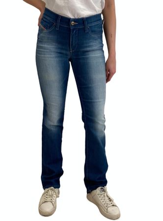 Diesel Bootzee-St 0607N Regular Slim Bootcut Damen Jeans Hose (W26- L32)