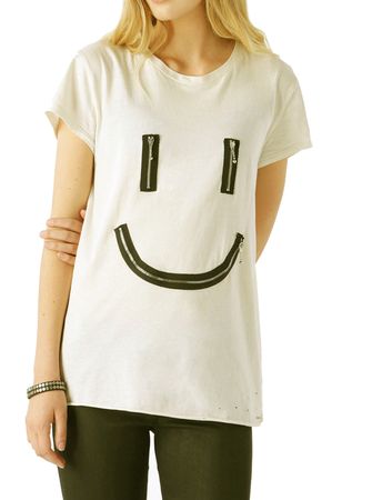 Diesel T-Smile Damen T-Shirt Creme
