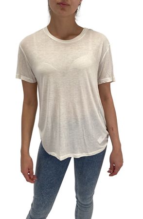Diesel T-Moriplaque Maglietta T-Shirt Damen Creme