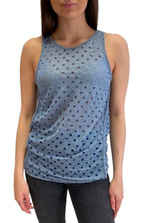 Diesel T-Naire Maglietta Damen Tanktop Ärmellos Blau