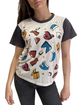 Diesel Damen T-Rachel-BIC T-Shirt Kurzarm Weiß