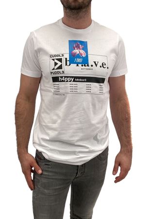 Diesel "T-Diego-XA" Herren T-Shirt Kurzarm Weiß