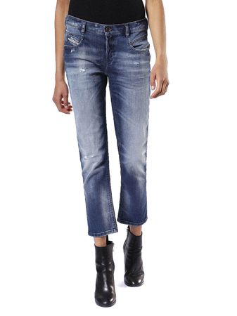 Diesel Belthy-Ankle 084DD Damen Jeans Hose Slim Straight