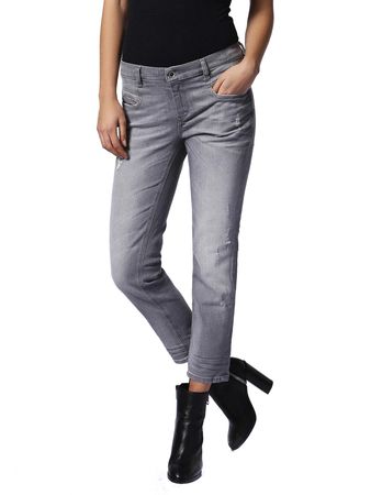 Diesel Belthy-Ankle 0853H Damen Jeans Hose Slim Straight