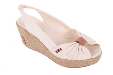 Napapijri Riemchen Sandalen Pumps Keilabsatz Bea Weiß