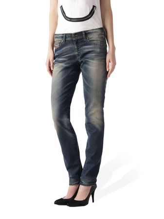 Diesel Francy 0666H Stretch Damen Jeans Hose Relaxed Skinny