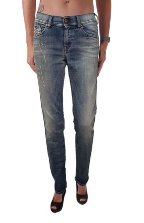 Diesel Francy 0855W Stretch Damen Jeans Hose Relaxed Skinny