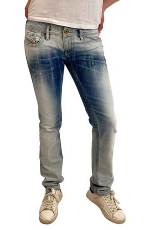 Diesel Lowky 0812B Damen Jeans Slim Straight