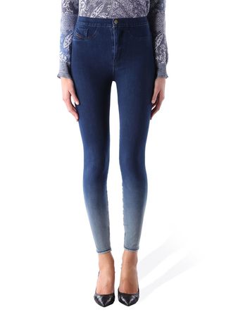 Diesel Flixee-Ankle 0671T Damen Jeans Hose Joggjeans Skinny