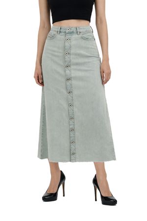 Diesel DE-Marghe-J GONNA Damen Jeansrock Maxirock