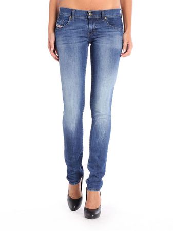 Diesel Grupee 0836X Damen Jeans Hose Slim Skinny