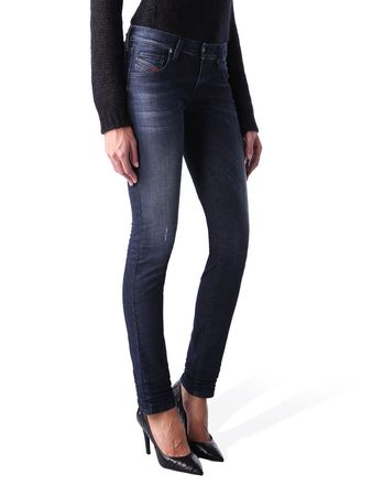 Diesel Grupee 0837J Damen Jeans Hose Slim Skinny