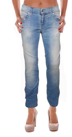 Diesel Grupee 0673F Damen Jeans Hose Slim Skinny
