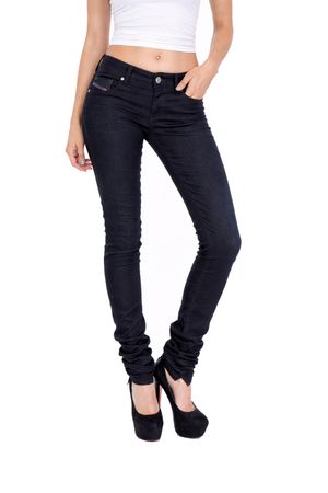 Diesel Grupee-NE 0829P Damen Jeans Joggjeans Slim Skinny