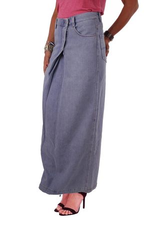 Diesel Damen Jeansrock Rock Midi DE-GRIGORIA GONNA Blau