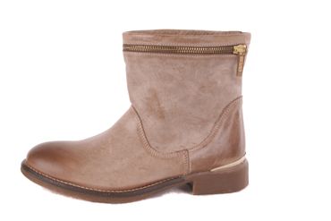 Guess Damen Stiefel Stiefeletten Boots Beige Used #547