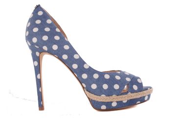 GUESS Damen Pumps Highheels Stilettos Jeans Blau #573