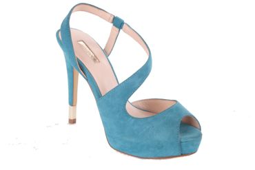 GUESS Damen Pumps Highheels Stilettos Riemchensandalen Türkis #601