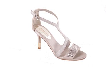 GUESS Damen Pumps Highheels Stilettos Riemchensandalen Silber #656