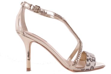 GUESS Damen Pumps Highheels Stilettos Riemchenpumps Gold #674