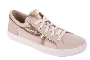 Guess Damen Sneaker Schnürschuhe Leder Beige #733