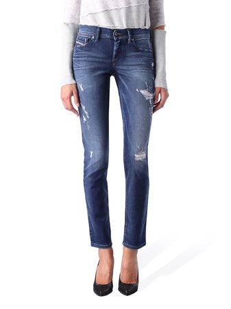 Diesel Francy 0844M Stretch Damen Jeans Hose Relaxed Skinny