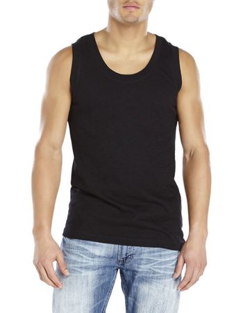Diesel T-Zahura Tank Herren T-Shirt Rundhals Ärmellos Schwarz