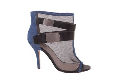 Diesel Damen Ankleboots Jeans Stilettos "Female Roller" Blau #146