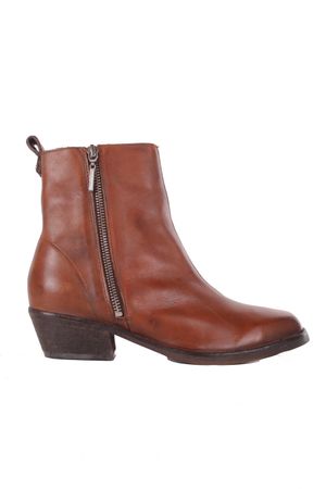 Diesel Damen Boots Stiefeletten Yousston Braun Echtleder #144