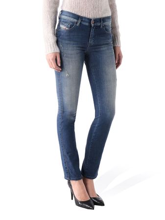 Diesel Sandy 084BI Stretch Damen Jeans Hose Slim Straight